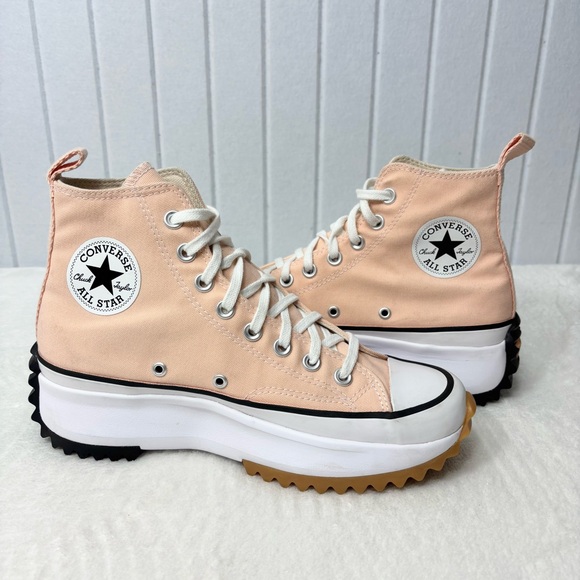 Converse Shoes - Converse Run Star Hike Hi Platform High Top Women's Size 9 Canvas Sneaker Coral‎